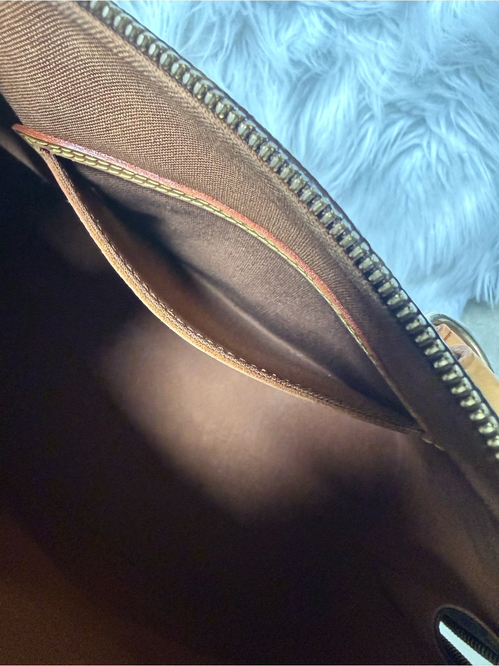 Louis Vuitton Brown Monogram Alma Satchel with Vachetta Trim - Picture 11 of 15